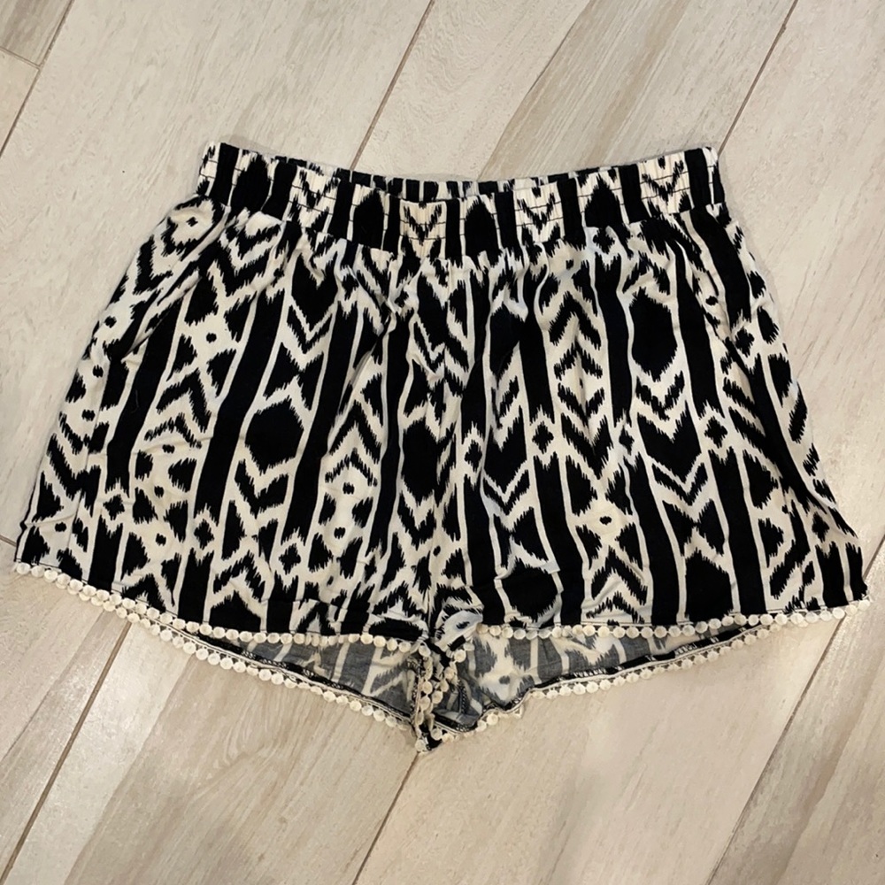 Black & White Shorts